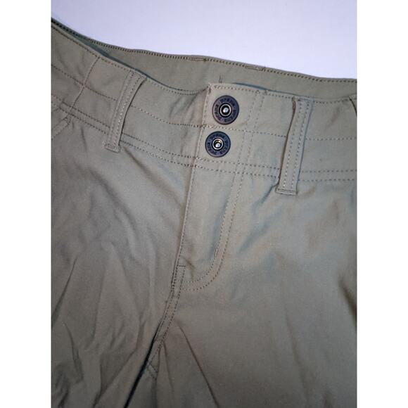 prAna Capri Pant Alana Knicker Women's 2 Green Knee Length Hiking Outdoors Gorp - Picture 7 of 11
